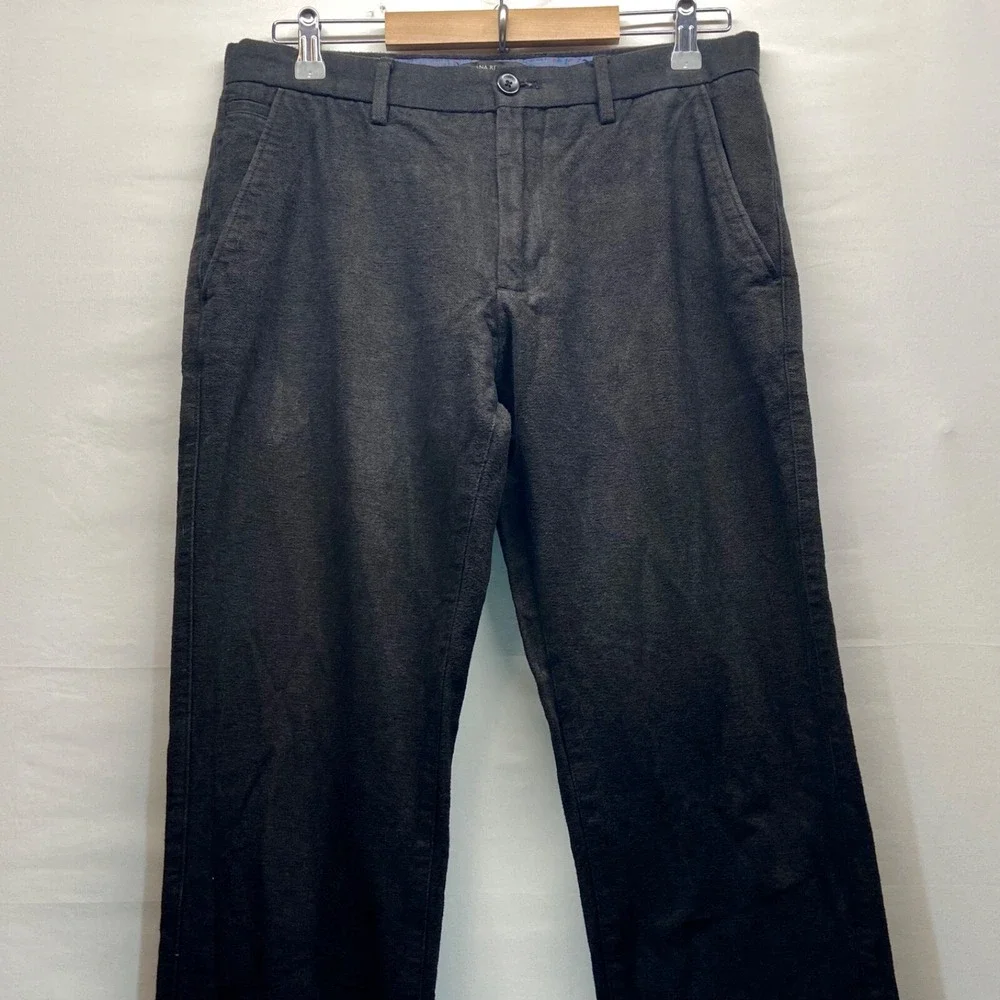 Banana Republic Kentfield Pant Men's 32x32 Dark Navy Cuffed Chino Stretch GUC